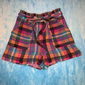 High waisted tie shorts from Francesca’s